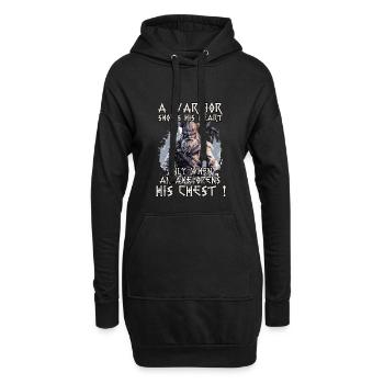 Wolf Odins Symbol der Stärke Wikinger Krieger - Hoodie-Kleid - Schwarz - Vorne