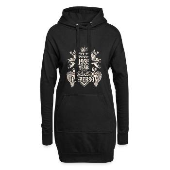 Birthday vintage 1935 88 years of a legend - Hoodie-Kleid - Schwarz - Vorne