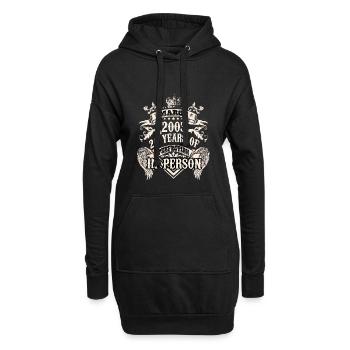 Vintage 2003 birthday of a legend becomes 20 - Hoodie-Kleid - Schwarz - Vorne