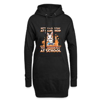 Lapin L'expert du Kaninhop Cadeau Kaninhop - Sweat-shirt à capuche long Femme - noir - Devant