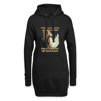 Escalade en toprope Expérience de la nature pour - Sweat-shirt à capuche long Femme - noir - Devant