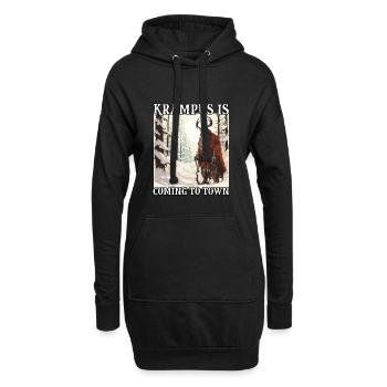 Krampus T Gruseliger Weihnachtsmann Kramperl - Hoodie-Kleid - Schwarz - Vorne