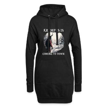 Krampus Maske | Krampus Kostüm | Germanische - Hoodie-Kleid - Schwarz - Vorne