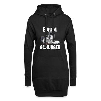 Holzfäller T | Lustiges Kettensägen Motiv | - Hoodie-Kleid - Schwarz - Vorne