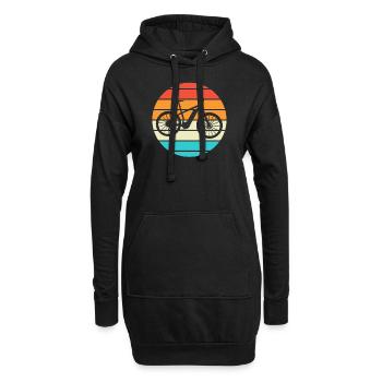 E-Bike Cyclist Cadeau Vélo Cycliste - Sweat-shirt à capuche long Femme - noir - Devant