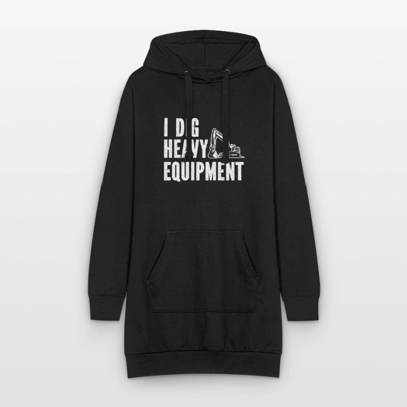 Construction machinery operator Excavator driver Excavator driver Construction workers Hoodie Dress