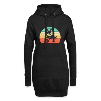 Motocross Dirt Bike Rider Moto Supercross MX - Sweat-shirt à capuche long Femme - noir - Devant