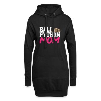 Ball Python Schlange Königspython - Hoodie-Kleid - Schwarz - Vorne