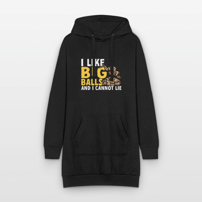 Ball Python Snake King Python Sweat-shirt à capuche long Femme