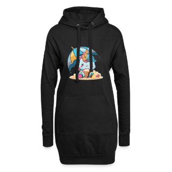 Einhorn-Essentials - Ein Muss für den Sommer - Hoodie-Kleid - Schwarz - Vorne