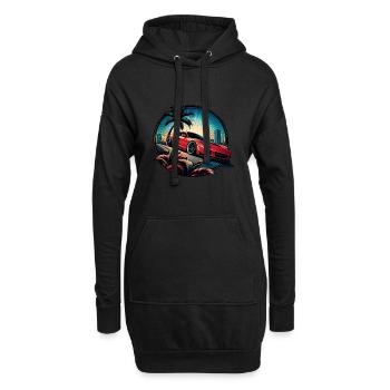 RED SUPERCAR - Hoodie-Kleid - Schwarz - Vorne