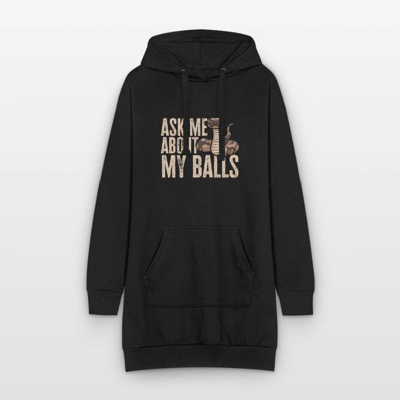 Ball Python Snake King Python Sweat-shirt à capuche long Femme