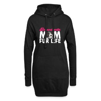 Chien Bernedoodle - Sweat-shirt à capuche long Femme - noir - Devant