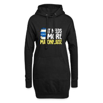 Mayonnaise - Sweat-shirt à capuche long Femme - noir - Devant