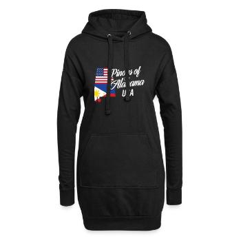 Filipinos of Alabama Design für stolze Fil-Ams - Hoodie-Kleid - Schwarz - Vorne