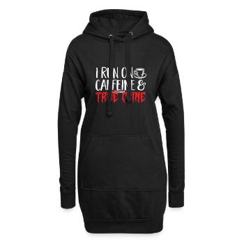 Wahre Verbrechen Podcaster True Crime Podcast - Hoodie-Kleid - Schwarz - Vorne