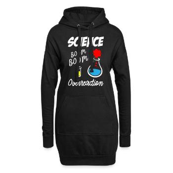 Science Overreaction - Hoodie-Kleid - Schwarz - Vorne