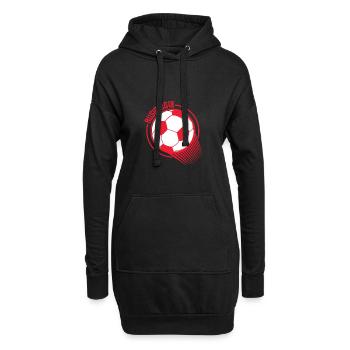 Pérou Football Russie 2018 Coupe du Monde Coupe du Monde - Sweat-shirt à capuche long Femme - noir - Devant