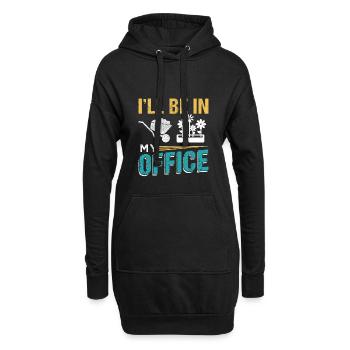 JE SERAI DANS MON BUREAU Gardener Farmer - Sweat-shirt à capuche long Femme - noir - Devant