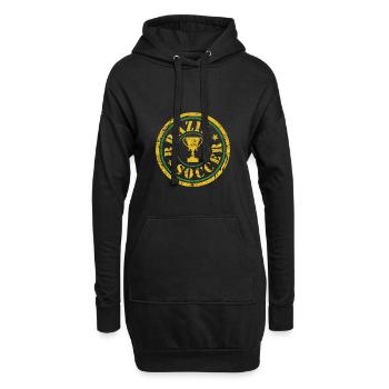 Coupe du Brésil de football champion de football - Sweat-shirt à capuche long Femme - noir - Devant