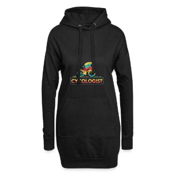 Cycologist - Hoodie-Kleid - Schwarz - Vorne