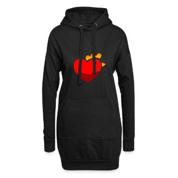 Hühner Henne Hahn Hühnerhalter Ei Küken Kleintier - Hoodie-Kleid - Schwarz - Vorne