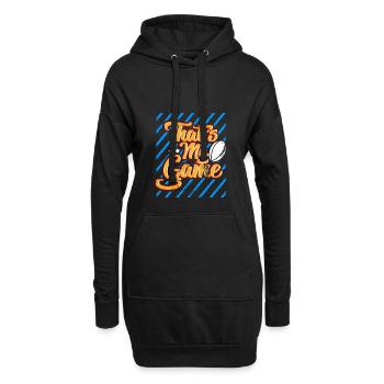 Das ist mein Spiel American Football Tight End - Hoodie-Kleid - Schwarz - Vorne