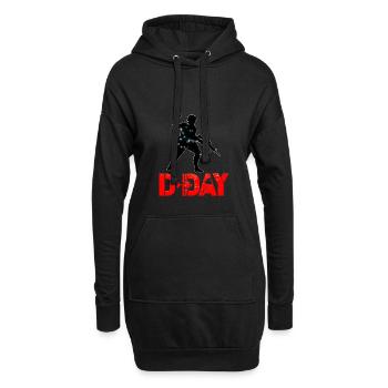 D-Day - Hoodie-Kleid - Schwarz - Vorne