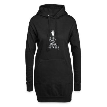 Freches Keep Calm Mistress und Domina Geschenk - Hoodie-Kleid - Schwarz - Vorne