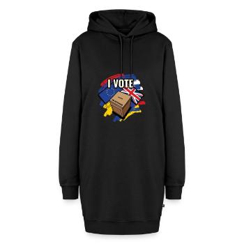 Lustiges Brexit-Geschenk für Britains EU-Referendum - Hoodie-Kleid - Schwarz - Vorne