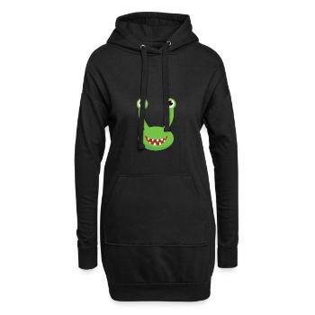 Little Monster - Hoodie-Kleid - Schwarz - Vorne