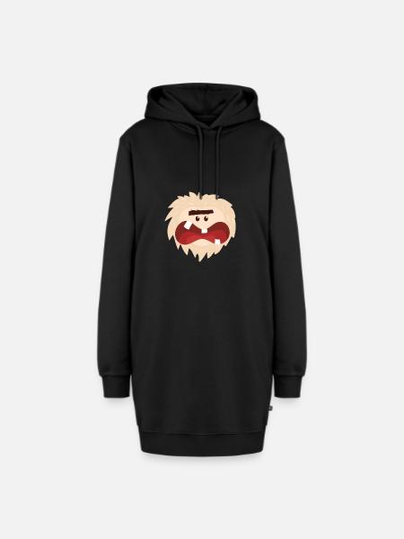 Petit monstre - Sweat-shirt à capuche long Femme - noir
