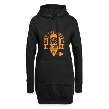 Aveugle Cadeau Drôle Aveuglement Visuel - Sweat-shirt à capuche long Femme - noir - Devant