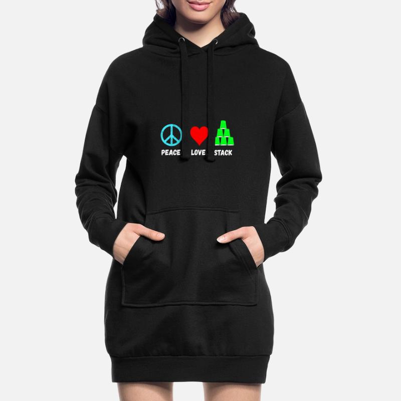 Cupstack Speed Stacking Sport Compétence Stacking Sweat-shirt à capuche long Femme