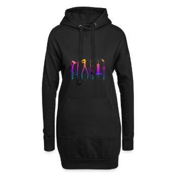 Cadeau de dentiste dentiste chirurgien buccal - Sweat-shirt à capuche long Femme - noir - Devant