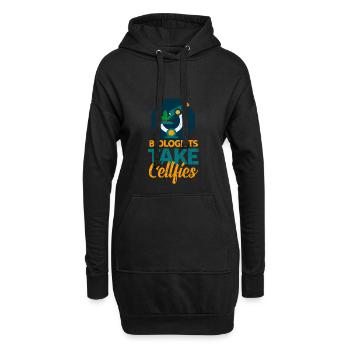CellFies Biologe - Hoodie-Kleid - Schwarz - Vorne