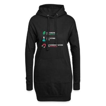Wissenschaft - Biologie, Chemie und Physik - Hoodie-Kleid - Schwarz - Vorne