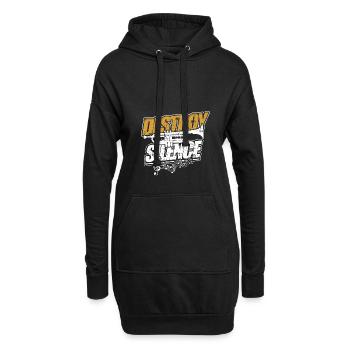 Trompette - Sweat-shirt à capuche long Femme - noir - Devant