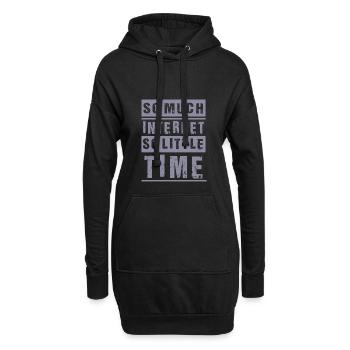 Internet - Hoodie-Kleid - Schwarz - Vorne