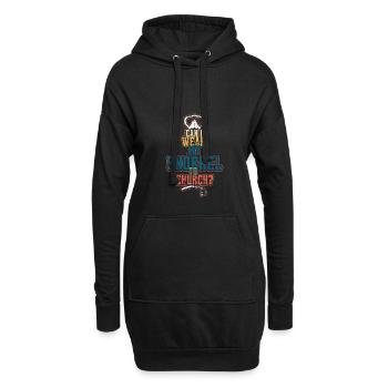 Église de plongée en apnée - Sweat-shirt à capuche long Femme - noir - Devant