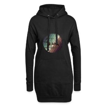 Wildschwein Jäger Schießen Wildnis Keiler Wald - Hoodie-Kleid - Schwarz - Vorne