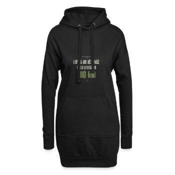 Je suis athée jusqu'à ce que je réalise que je suis Dieu - Sweat-shirt à capuche long Femme - noir - Devant