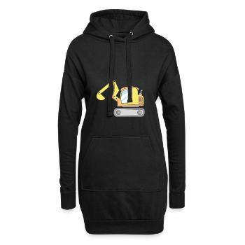 Pelles - Sweat-shirt à capuche long Femme - noir - Devant