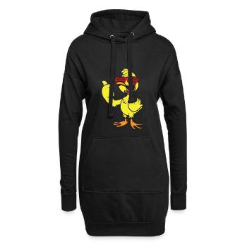Cool Canard T-shirt Drôle idée de cadeau - Sweat-shirt à capuche long Femme - noir - Devant