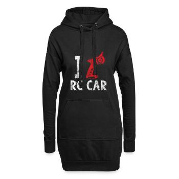 RC Auto Liebe Rennsport - Hoodie-Kleid - Schwarz - Vorne