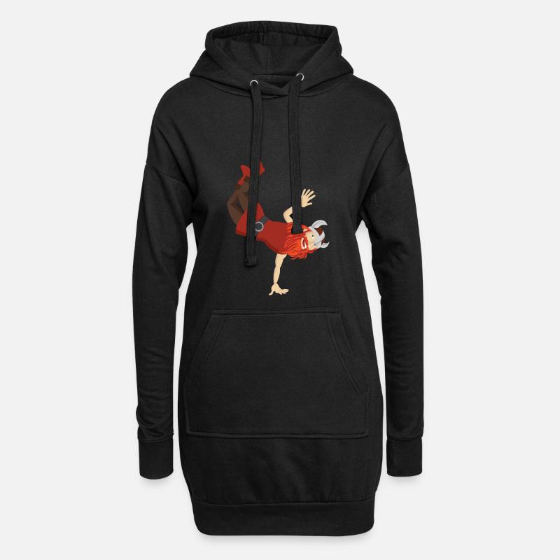 CELTIC - Hoodie-Kleid - Schwarz