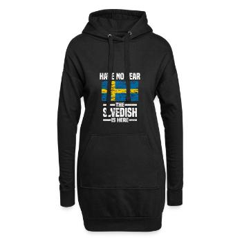 Suède Suède Suédois Cadeau Pour La Suède - Sweat-shirt à capuche long Femme - noir - Devant