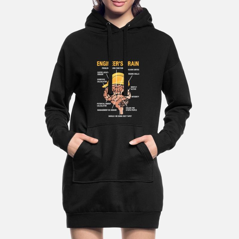 Engineer Brain Mechanical Engineering Electrical Engineering Hoodie Dress