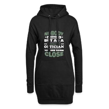 Augenoptiker Augen Optiker Geschenk - Hoodie-Kleid - Schwarz - Vorne