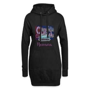 Havana Cuba Souvenir Geschenk T-Shirt - Hoodie-Kleid - Schwarz - Vorne